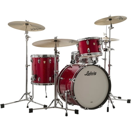 Ludwig Classic Maple Downbeat 3-Piece Drum Shell Pack - Red Sparkle
