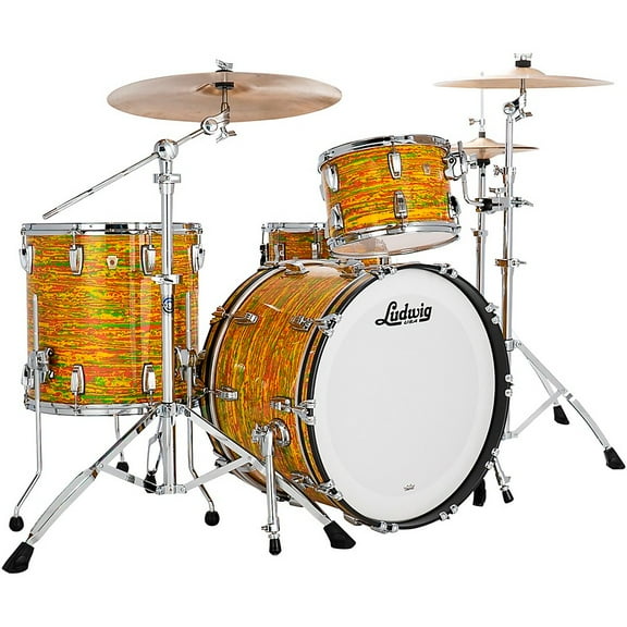 Ludwig Classic Maple 3-Piece Fab Shell Pack With 22" Bass Drum Citrus Mod