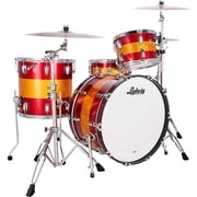 Ludwig Classic Maple 3-Piece Pro Beat Shell Pack With 24 Bass Drum Red/Gold Tri-Band