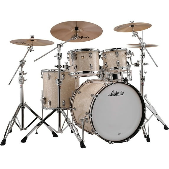 Ludwig Classic Maple 4-Piece Mod Shell Pack With 22" Bass Drum Vintage Marine Pearl