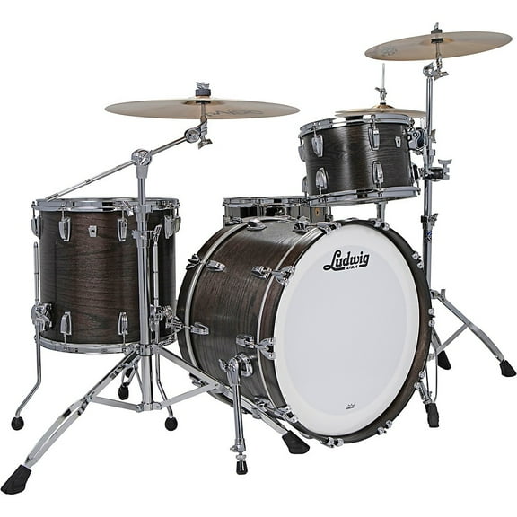 Ludwig Classic Oak 3-Piece Fab Shell Pack With 22" Bass Drum Smoke