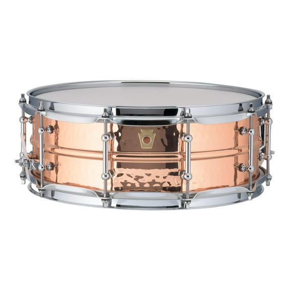 Ludwig Copperphonic Snare Drum with Tube Lugs, Hammered - 5" x 14"