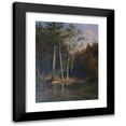 thumbnail image 1 of Ludwig Halauska 19x24 Black Modern Framed Museum Art Print Titled - Forest Area on the Judicial Mountain Near Kaumberg (1878), 1 of 5