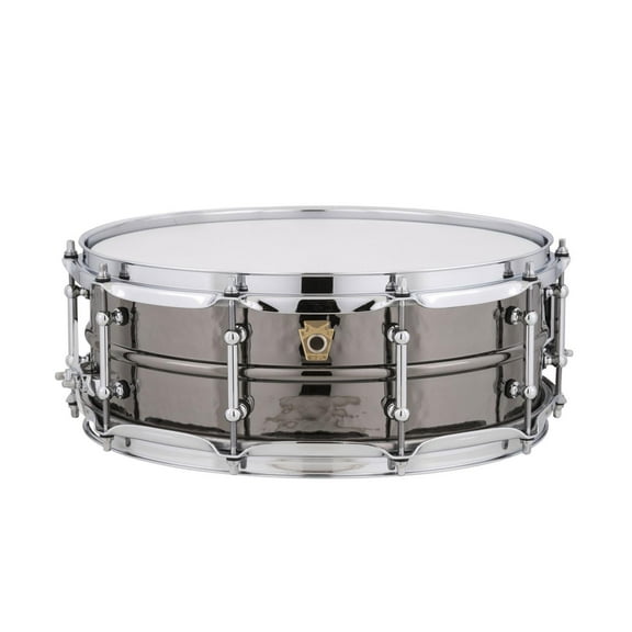Ludwig Hand Hammered Black Beauty Snare Drum with Tube Style Lugs 14 x 5 in.