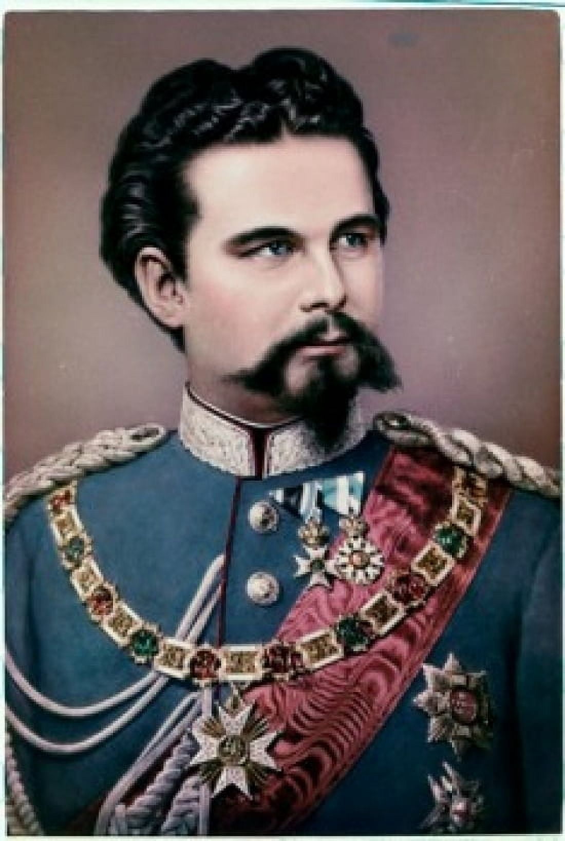 Ludwig II of Bavaria Ca 1870 Artist Unknown Canvas Art - (24 x 36)