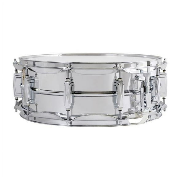 Ludwig LM400 Smooth Chrome Plated Aluminum 5" x 14" Snare Drum w/ Imperial Lugs and Supra-Phonic Strainer