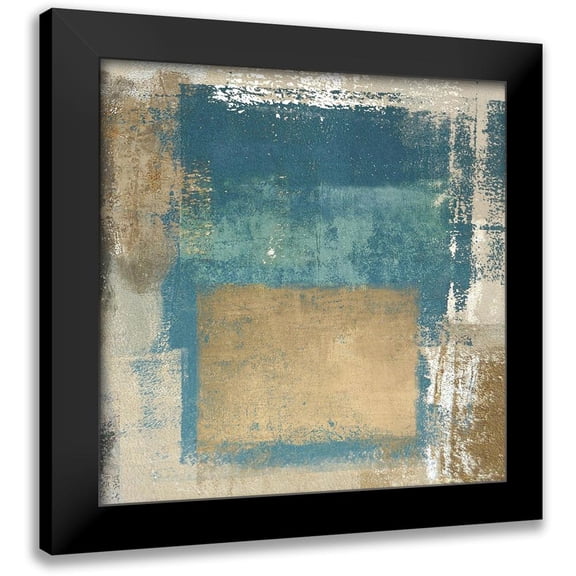 Ludwig, Maun 12x12 Black Modern Framed Museum Art Print Titled - Abstract Levitation II