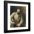 thumbnail image 1 of Ludwig Michalek 14x18 Black Modern Framed Museum Art Print Titled - Portrait Carl Moll, 1 of 5
