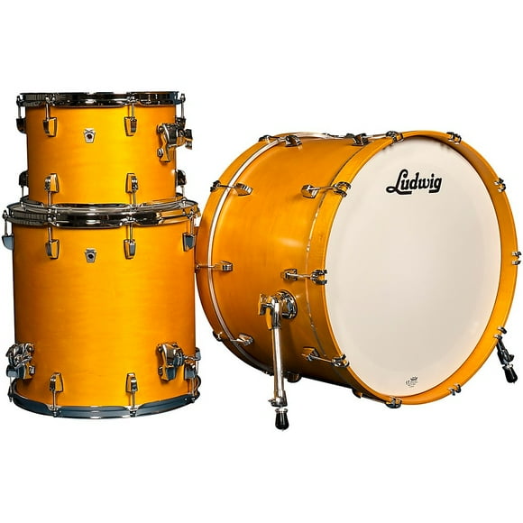 Ludwig NeuSonic 3-Piece Fab Shell Pack With 22" Bass Drum Satin Golden Slumbers