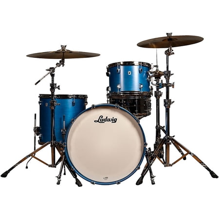 Ludwig 3-Piece Neusonic Fab Drum Shell Pack Satin Royal Blue