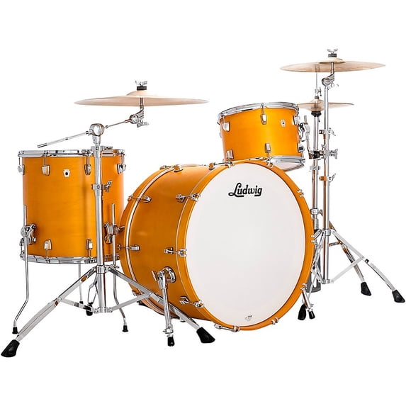 Ludwig NeuSonic 3-Piece Pro Beat Shell Pack With 24" Bass Drum Satin Golden Slumbers