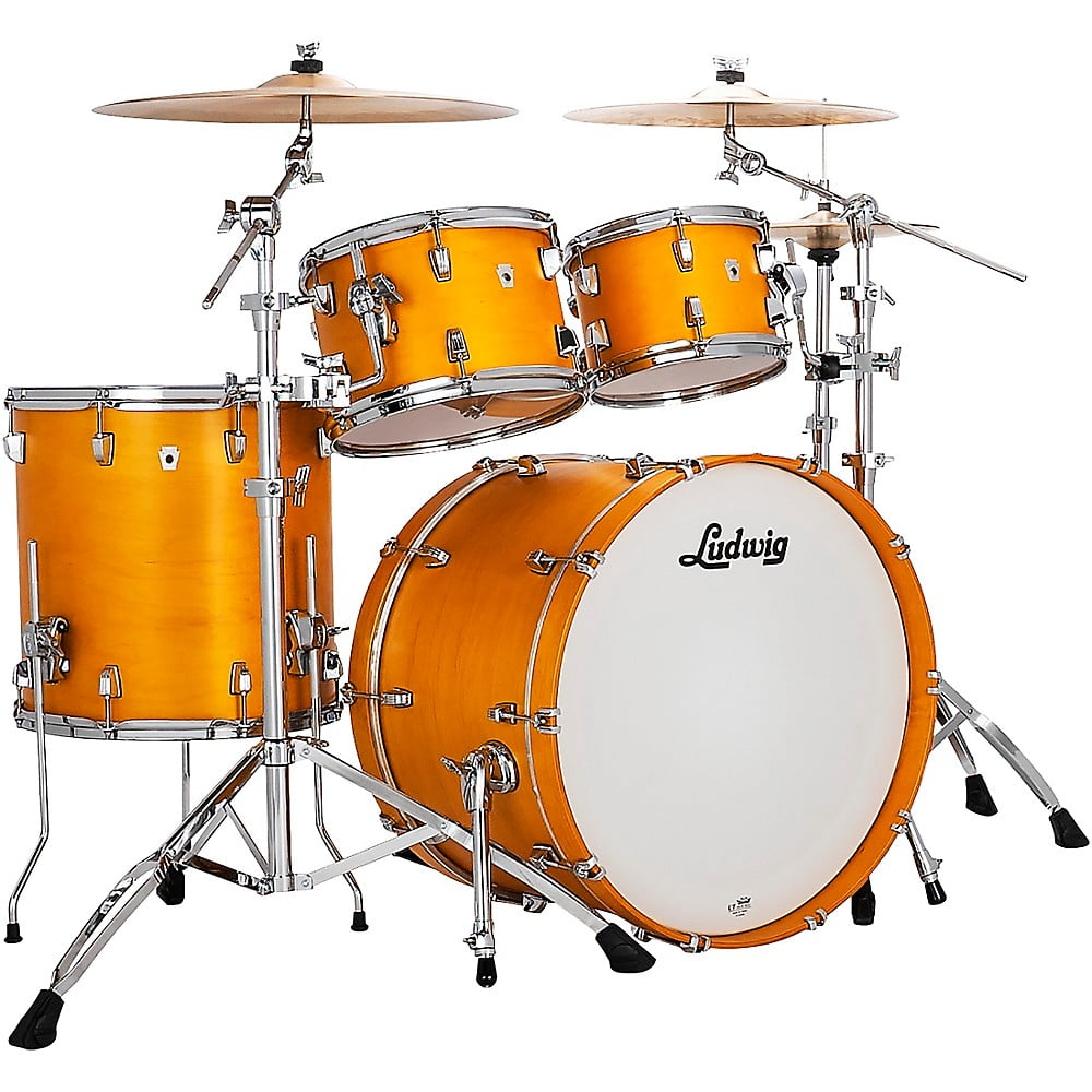 Ludwig NeuSonic 4-Piece Mod 2 Shell Pack With 22" Bass Drum Satin Golden Slumbers