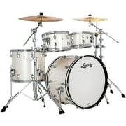 Ludwig NeuSonic 4-Piece Rapid Mod Shell Pack With 22 Bass Drum Silver Silk