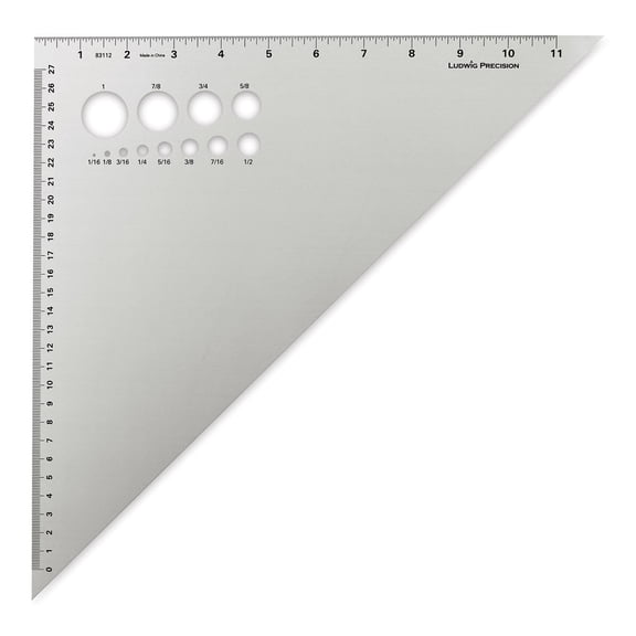 Ludwig Precision Aluminum Triangle - 12", 45-90 Degree