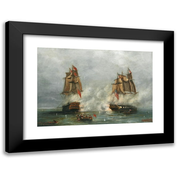 Ludwig Rubelli von Sturmfest 18x14 Black Modern Framed Museum Art Print Titled - The American War of Independence