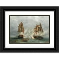 thumbnail image 1 of Ludwig Rubelli von Sturmfest 24x18 Black Ornate Framed Double Matted Museum Art Print Titled: The American War of Independence, 1 of 5