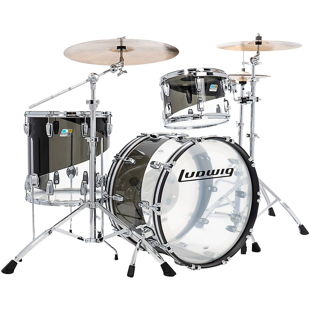 Ludwig Vistalite 50th Anniversary Fab 3 Piece Shell Pack With 22