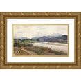 thumbnail image 1 of Ludwig Willroider 14x10 Gold Ornate Wood Frame and Double Matted Museum Art Print Titled - Motif from the Salzburg, 1 of 4