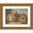 thumbnail image 1 of Ludwig von Hofmann 18x14 Gold Ornate Wood Frame and Double Matted Museum Art Print Titled - Bavarian Boys (Approx. 1912), 1 of 4