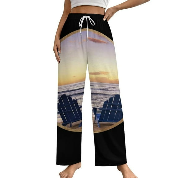 Lue Beach Chairs Women's Pajamas Pajama Pants Women's Sleepwear Lounge Sleep Bottoms Stretch with Pockets