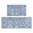 thumbnail image 1 of Lue Ethnic Geometric Pattern Kitchen Rugs Sets Of 2,Anti Fatigue Kitchen Mat Rugs Non Slip Washable,Decorative Kitchen Floor Mats for Kitchen,Sink,Laundry,17"x30"+17"x47", 1 of 7