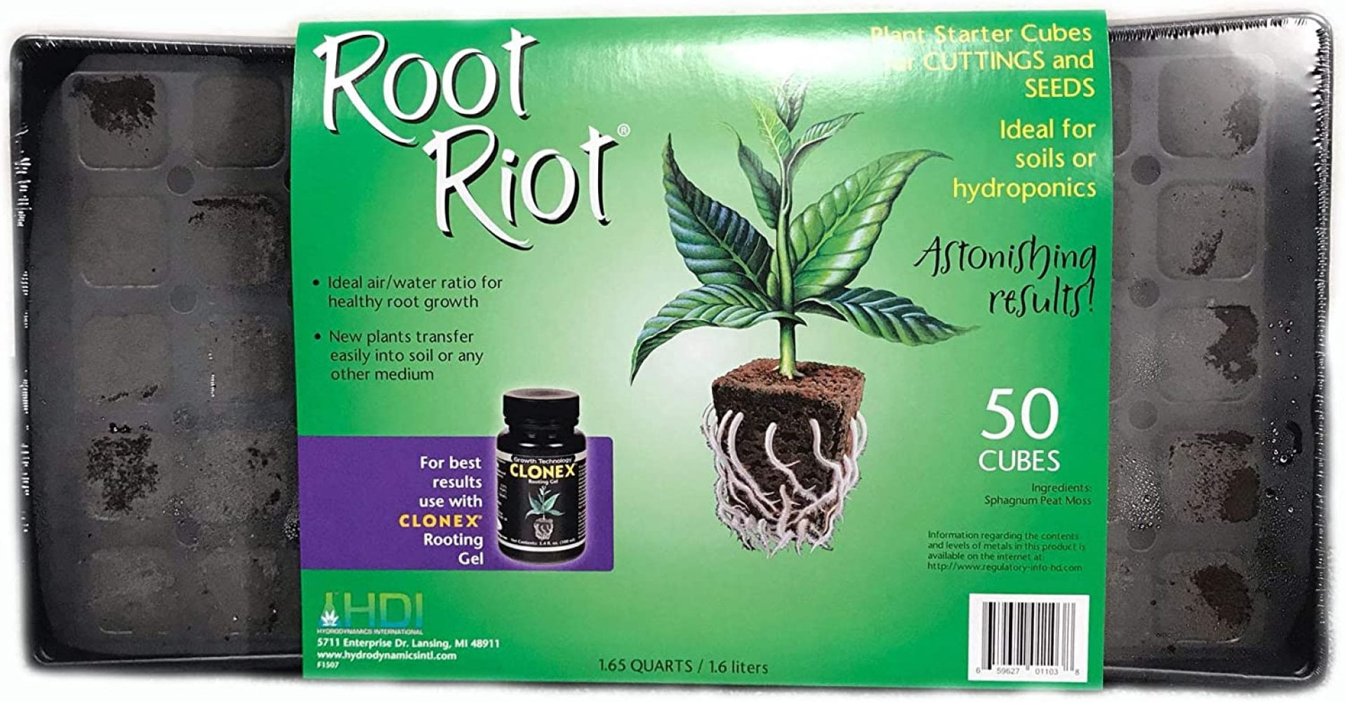 Root Riot Humidity Box LueInJoy. HDRTRTTRY 50-Cube LueInJoyernational Root Riot Tray with ...