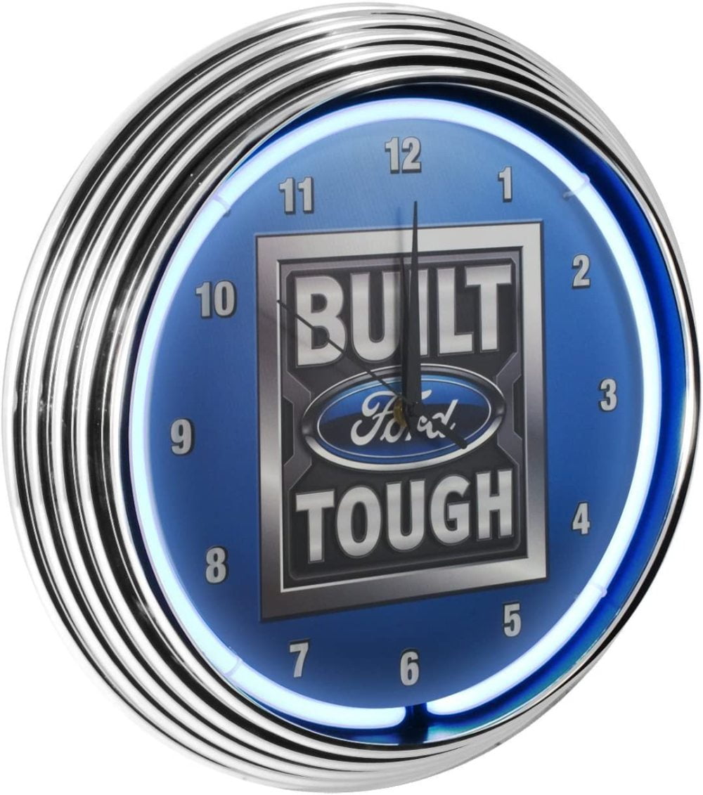 LueInJoy Neonetics Built Ford Tough Neon Wall Clock 15-Inch