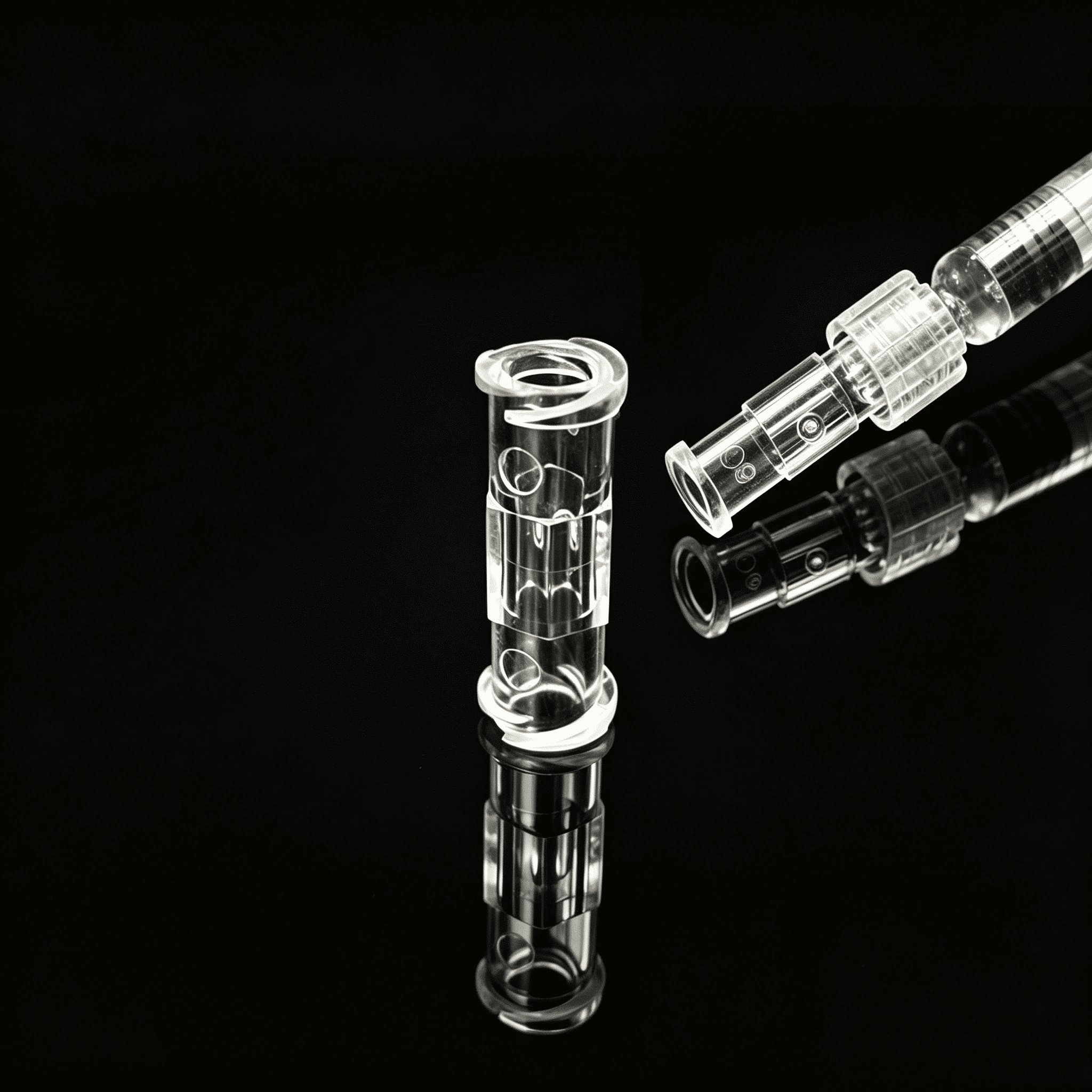 Luer Lock Adapter,Transparent Female To Female Coupler Luer Connector Easy To Use (25pcs)