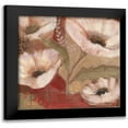 thumbnail image 1 of Luer, Pamela 12x12 Black Modern Framed Museum Art Print Titled - Amapola Blanc III, 1 of 5