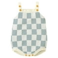 thumbnail image 1 of Luethbiezx Casual Sleeveless Romper with Checkerboard Print for Baby Girls, 1 of 1