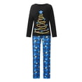 thumbnail image 1 of Luethbiezx Family Christmas Pajamas Set featuring Star Tree Print Tops and Trousers, 1 of 9