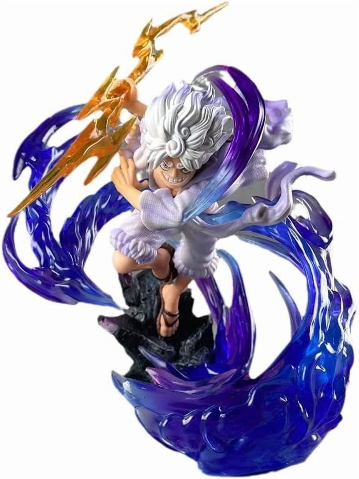 Luffy Figure Fighting Second Flow Sakura Nika Luffy Action Figures 23cm/9.1inch PVC Characters Handicrafts Souvenirs for Anime Fans Gifts (Luffy)