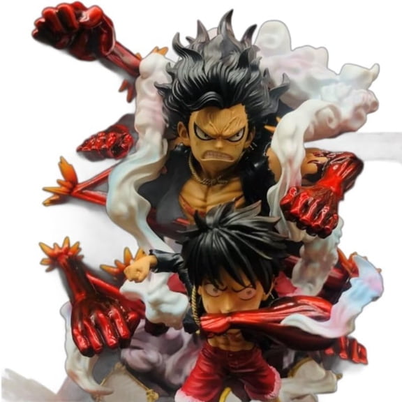 Luffy Figure Q Version Snake Man Luffy Anime Figures 16cm/6.3inch Handmade PVC Cartoon Character Model Craft Gifts