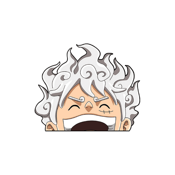 Luffy Gear Fifth  One Piece Sticker with a Fun and Unique Design