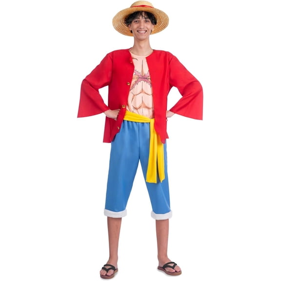 Kroeger Inc. One Piece Luffy Adult Costume | Small Male