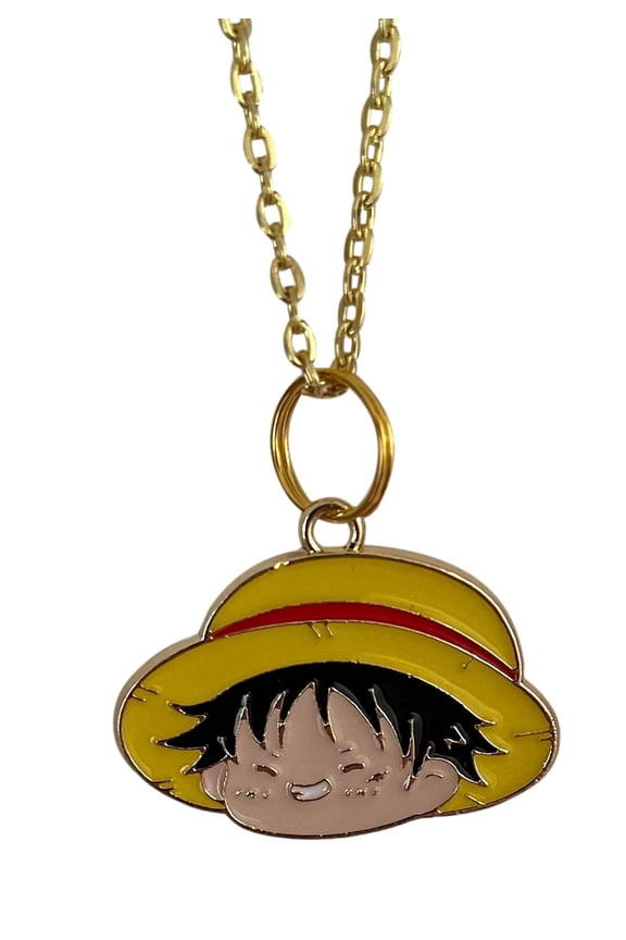 Luffy One Piece Necklace - Anime Cosplay Charm Pendant Jewelry