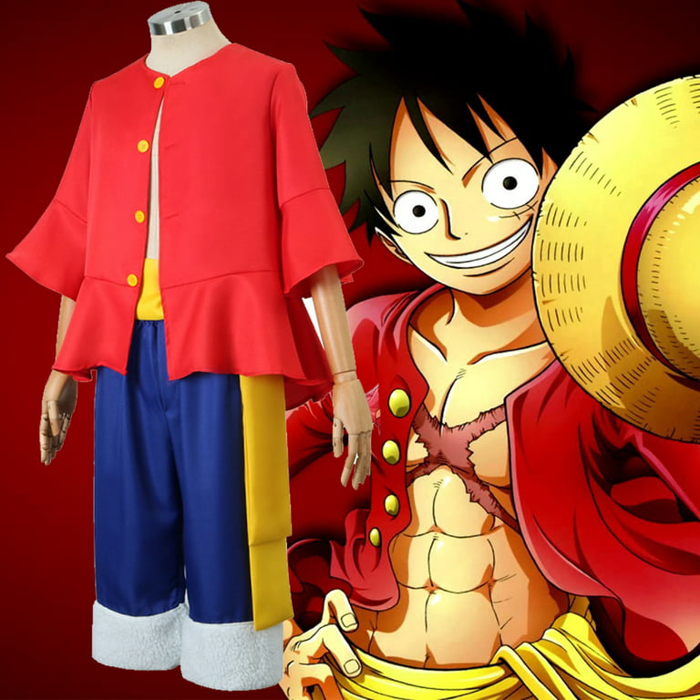 One Piece Girl Version Monkey D Luffy Costume for baby up to 12