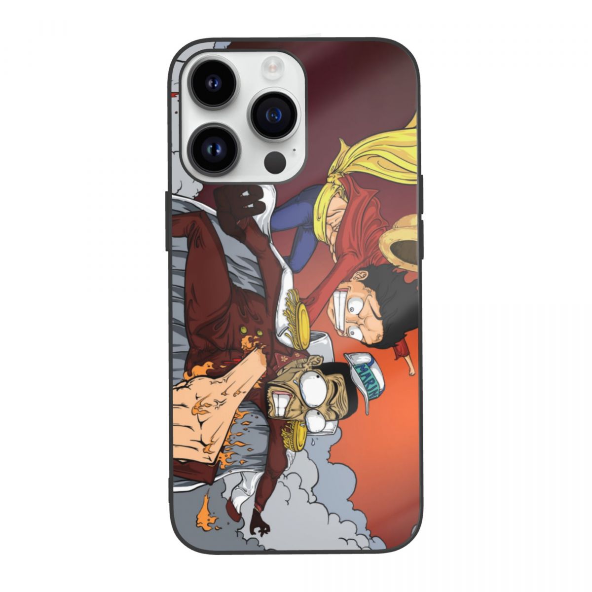 Luffy VS Admiral Akainu iPhone 15, iPhone 15 Plus, iPhone 15 Pro and iPhone 15 Pro Max Case