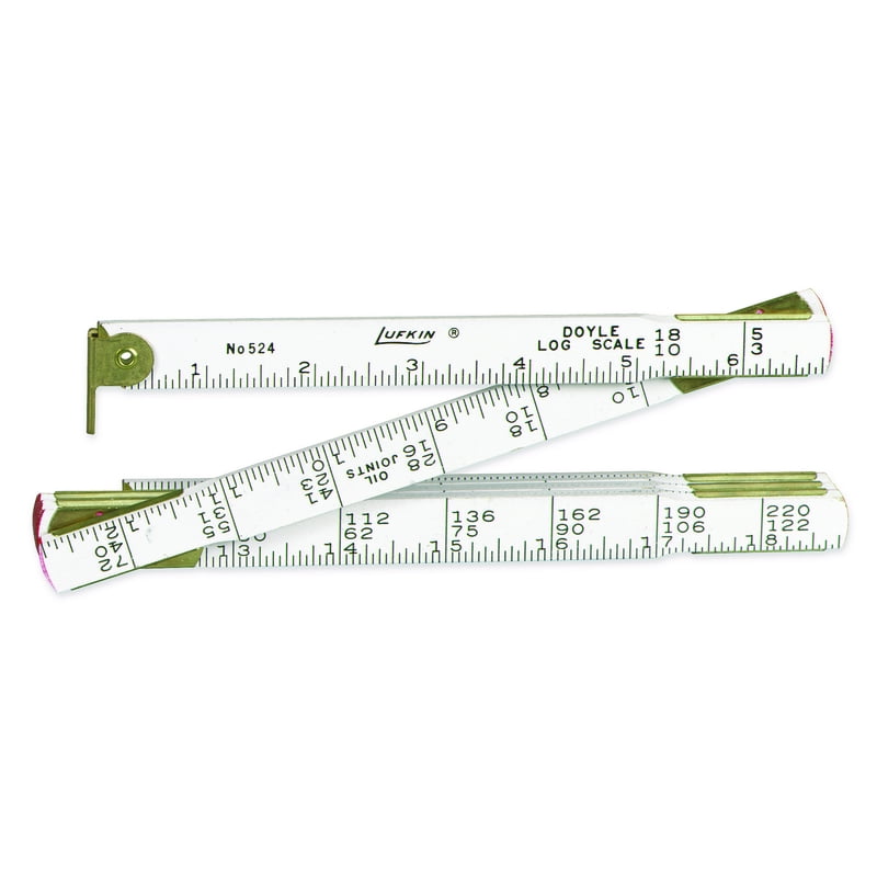 Lufkin Doyle Log 4 ft. L x 0.63 in. W Tape Rule White 1 pk