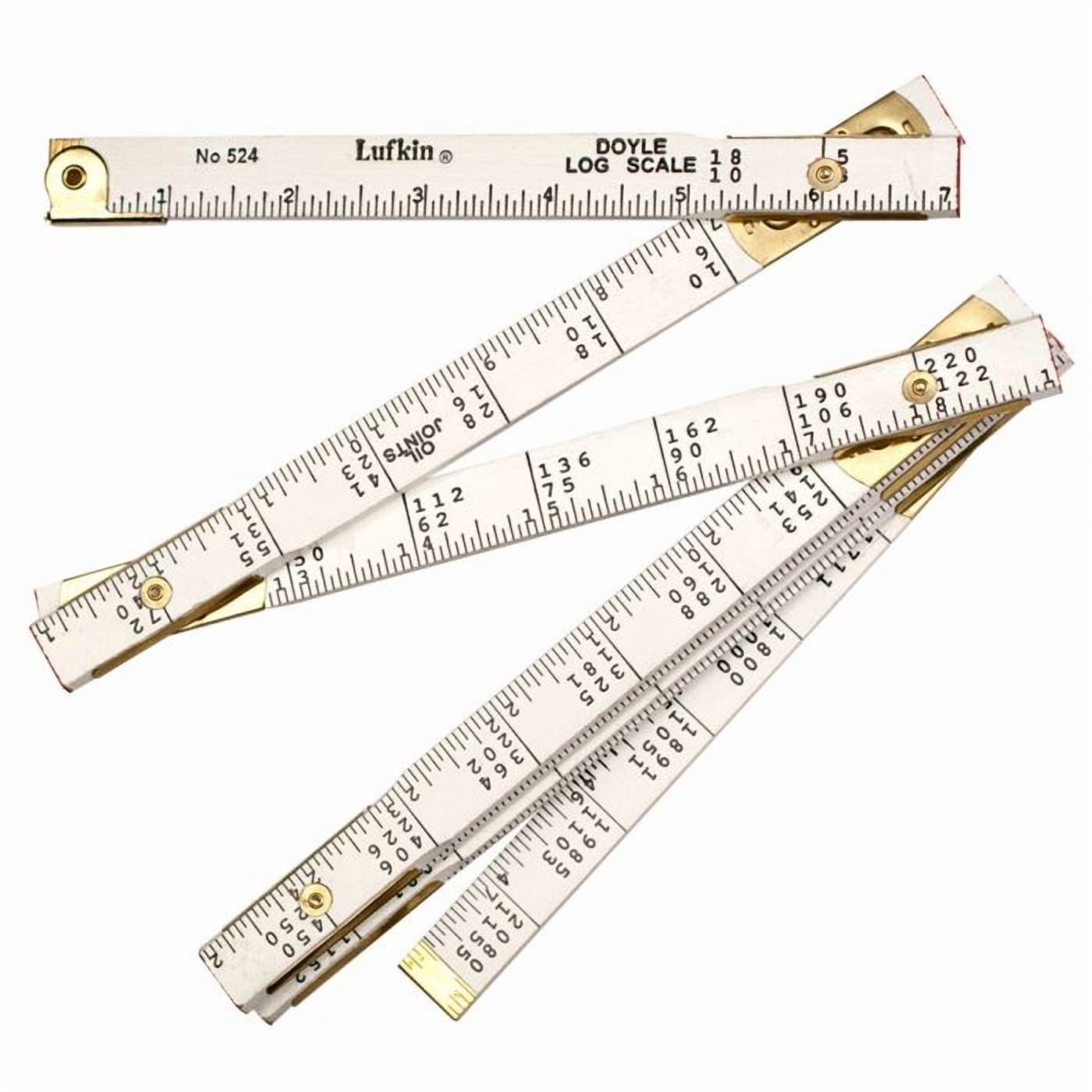Lufkin Doyle Log 4 ft. L x 0.63 in. W Tape Rule White 1 pk