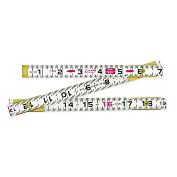 Lufkin Wood Rule Red End T066N - Standard Ruler - 6 ft x 5/8 In