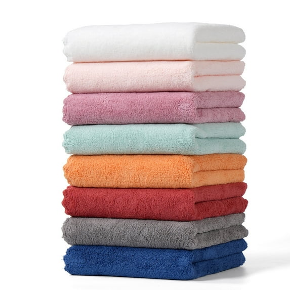 Lufly 8 Pack Premium Hand Towels - Quick Drying - Microfiber Coral Velvet Highly Absorbent Towels - Multipurpose Use as Hotel, Bathroom, Shower, Spa, Hand Towel 13.7 x 29.5 inches