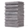 thumbnail image 1 of Lufly 8 Pack Premium Hand Towels - Quick Drying - Microfiber Coral Velvet Highly Absorbent Towels - Multipurpose Use as Hotel, Bathroom, Shower, Spa, Hand Towel 13.7 x 29.5 inches, 1 of 1