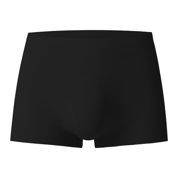 Lufly Men Casual Solid Sexy Hip Lift Breathable Non-marking Boxer Briefs Boxer Underwear Pants,Black,XL