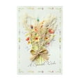 thumbnail image 1 of Lufly Mother's Day Gifts for Mother Carnation Dried Flower Greeting Card Mum Birthday Card, 1 of 1