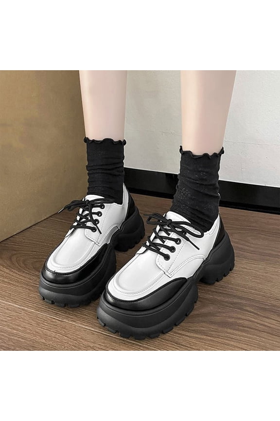 Small Fragrant Style Round-toe Pearl French Retro Mary Shoes For Women Flat Shallow Mouth Gentle Patent Leather Spring