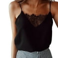 thumbnail image 1 of Lufly Tank Tops for Women Lace Sexy Vest Camisole Sleeveless T-Shirt Vest,Black,XXXXL, 1 of 8