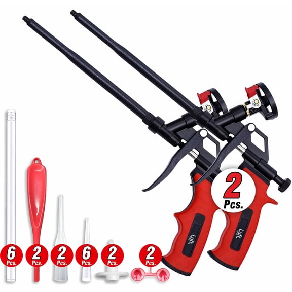 Luft Professional Expanding Foam Spray Gun (2 Insulation Gun + 18 Extenders)