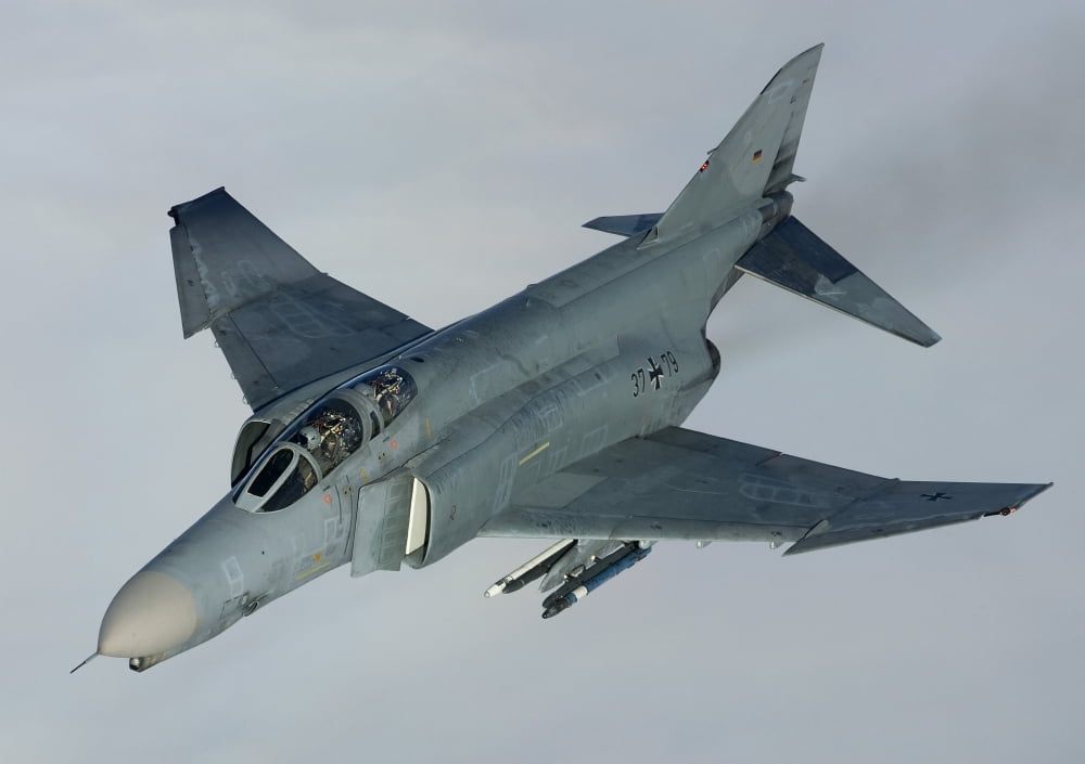 Luftwaffe F-4F Phantom II Canvas Art - Gert KromhoutStocktrek Images (33 x 24)