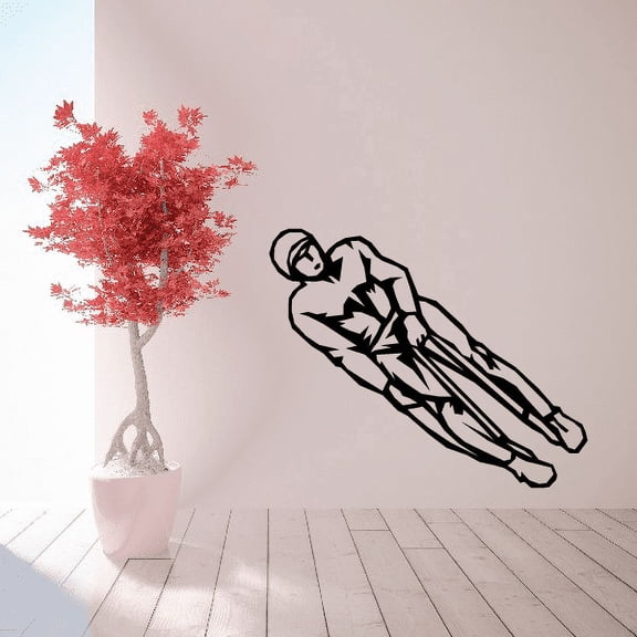 Lugeing Decal - 36 Inches